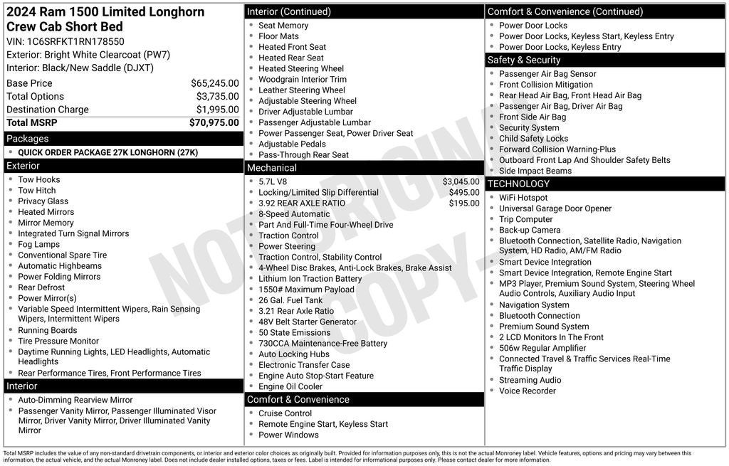 ram ram 1500 pickup 2024 1C6SRFKT1RN178550 image ram ram 1500 pickup 2024 1C6SRFKT1RN178550 image